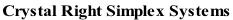 Crystal Right Simplex Systems